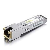 10GTEK 1.25G SFP-T, 1000BASE-T Copper SFP, SFP to RJ45 SFP Module Transceiver for Cisco SFP-GE-T, Meraki, Fortinet, Ubiquiti UniFi UF-RJ45-1G, D-Link, Supermicro, Netgear, TP-Link and More