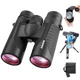 12x42 Binoculars for Adults High Powered with Phone Adapter & Tripod