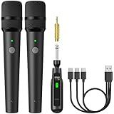 TONOR 2.4G Dual Wireless Microphones, Rechargeable Handheld Mic TW-220