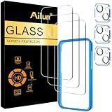 Ailun Screen Protector + Camera Lens Protector for iPhone 15 Plus, 3+3 Pack