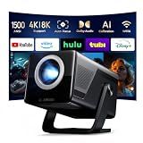 X7 1500 ANSI Smart Projector, 4K/8K Input Support, Native 1080P, 125% sRGB