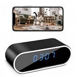 DAIFAC 1080P HD WiFi Clock Hidden Camera,Spy Camera Wireless for Home Office Monitoring,Small Video Camera with Motion Detection & Night Vision Indoor Security Nanny Cam