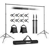 EMART Backdrop Stand 10x7FT Adjustable Back Drop Stand for Party Photoshoot