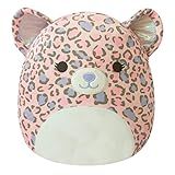 Squishmallows Original 12-Inch Dallas Pink and Purple Leopard - Medium-Sized Ultrasoft Official Jazwares Plush