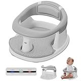 Baby Bath Seat for Babies 6 Months & Up - 360°Protection Bath Seats for Babies Sitting Up | Baby Infants Bath Chair with Temperature Alert & Cushion | Toddler Bath Seat Newborn Baby Bathtub Seat