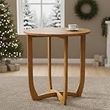 IDZO Outdoor Bistro Dining Table Heavy Duty 270lbs Capacity, FSC Acacia Wood, Elegant & Minimalist Design for Garden, Backyard, Porch, Patio