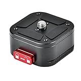 Quick Release Plate, Camera Tripod Mount Arca Swiss QR Plate Fast Claw Clamp Compatible with Canon Sony Nikon Pentax DSLR/SLR/Zhiyun/Feiyu/DJI/Moza Stabilizer, Tripod Slider Gimbal