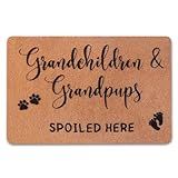 PLUJOYS Grandma Gifts,Christmas Nana Gifts for Grandma,Gifts for Grandparents,Grandpa Gifts Birthday Gifts,Gigi Grandma Gifts from Granddaughter Grandchildren Grandson Grankids,Doormats Home Decor