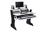 Musiea BE200 Series Music Studio Desk Workstation with 2 x 4U Rack (White)