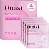 Quasi Salmon PDRN Collagen Mask – Korean Skin care Gel Face Mask for Hydration, Firming & Smoothing Skincare, Collagen Boost & Pore Care – 4 Masks, Non-Irritating, Natural Ingredients