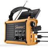 Emergency Radio with Hand Crank & Solar, NOAA Weather Band, AM/FM, 12000mAh