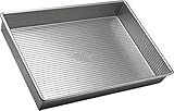 USA Pan Bakeware Rectangular Cake Baking Pan, 9 x 13 inch, Nonstick & Quick Release Coating, Aluminized Steel