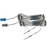 HQRP AH81-02137A A/S Rear Speaker Wire Cords Compatible with Samsung HT-E5500W HT-E6500W HT-E6730W HT-F5500W HT-F6500W HT-F9730W HT-FM65WC HT-H5500W HW-KM57C HW-Q750 HW-Q850T Home Audio Sound Bar