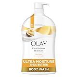 Olay Body Wash for Women, Ultra Moisture, 24hr Moisturizing, Hydrating & Refreshing, B3 Vitamin Complex, Free of Parabens & Phthalates, For All Skin Types, Shea Butter Scent, 33 fl oz