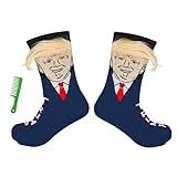 T Legend Donald Socks With Hair, Funny Socks For Birthday, 2026 Republican Novelty Easter Sunday and st Patricks Day Gifts, Onesize Unisex Donald President Merchandise (Hair)