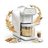 ChefWave Milkmade Soy Milk Maker – 6-in-1 Plant-Based Milk Machine for Almond, Oat, Soy, Cashew, Coconut & Macadamia – No Soaking, Auto-Clean, Delay Start, Glass Pitcher – White