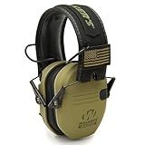 Walker's Razor Slim Patriot Series Muffs - Olive Drab Green