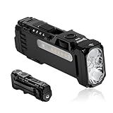 WUBEN X4 EDC Rechargeable Flashlight with RGB Light, LED Flashlight 1500 High Lumens with Tactical Switch and Magnetic, IP65 Portable Pocket USB C, Mini Flash Light for Travel, Camping, Work