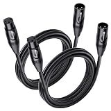Cable Matters 2-Pack Premium XLR to XLR Cable, Microphone Cable, M-F, 6ft