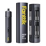 Fanttik S1 Pro Electric Screwdriver, Power Screwdriver with16 S2 Steel Bits, 3 Torque Settings, Max 6 N.m, 2000mAh Battery, LED Light & 1/4''Hex, Ideal Tool for Furniture & Gaming PC