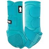 Classic Equine Flexion by Legacy2 Support Boots, Front (Aqua, Medium)