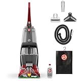 Hoover PowerScrub Deluxe Carpet Cleaner Machine, Deep Cleaning Carpet Shampooer Machine, SpinScrub Brushes, HeatForce Drying, Pet & Upholstery Tools, Pair with Hoover Carpet Cleaner Solution