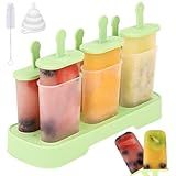 WMKGG Popsicles Molds Set, 6 PCS Ice Pop Mold,Homemade Ice Cream Mould with Sticks, Popsicle Maker(Green)