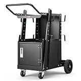 VEVOR 2-Tier Welding Cart Heavy Duty with Anti-Theft Lockable Cabinet