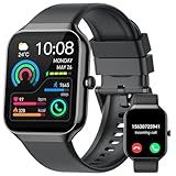 Smart Watch for Men Women, 1.96"HD 2025 New Smartwatches (Answer/Make Call) with Heart Rate/Sleep Monitor/Pedometer, Fitness Tracker Watch 113+ Sport Mode IP68 Waterproof Step Counter for Android iOS