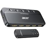 acer 5 in 1 Out HDMI Switch 4K@60Hz HDMI 2.0 with Remote for PS5 Xbox TV