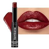 ilembane Deep Red Hydrating Lipstick – Moisturizing Cream Lip Balm for Dry Lips, Bold Glossy Finish, Lightweight Vegan Lip Color with Comfortable Smooth Wear (Cinnamon Rose)