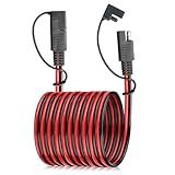 LeTaoXing 14AWG SAE to SAE Extension Cable Quick Disconnect Wire Harness SAE Connector Adapter Cable SAE Extension Cord for Solar Panel, Battery, Motorcycle, Cars, RV 14 Gauge 10FT