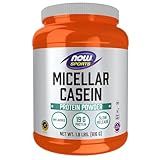 NOW Foods Sports Nutrition, Micellar Casein 19 g, Slow Release, Unflavored Powder, 1.8-Pound