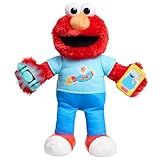 Sesame Street 13-Inch Learning Elmo Plush with Lights, Sounds & Motion, 50+ Phrases, Kids Toy