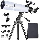 Celticbird Telescope for Adults High Powered, 80mm Aperture 600mm AZ Mount Refractor Telescope for Kids Beginners - Portable Telescopes for Adults Astronomy with Backpack, Phone Adapter, Moon Filter