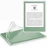 CoBak Clear Case Exclusively for 6 Inch Kindle 2024 and 2022 Releases (11th Generation) - Ultra Slim Soft TPU Transparent Cover, Lightweight and Durable Protection