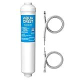AQUA CREST 5KDC Under Sink Water Filter System, Direct Connect Under Sink Water Filter, NSF/ANSI Tested, Reduces PFAS, PFOA/PFOS, Chlorine, 5K Gallons Ultra High Capacity