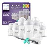 Philips Avent Natural Newborn Gift Set - 6 Bottles, Soothie Pacifier, Brush