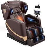 FURNIMAT Massage Chair Full Body Zero Gravity Recliner, 2026 Premium Brown