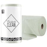 Fantasticlean Microfiber Cleaning Cloth Roll- 75 Sheets, 12"x12"(MossGreen)