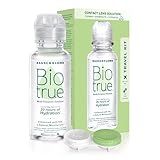 Biotrue Contact Solution, Multi-Purpose Solution with Lens Case, Cleans, Conditions, Hydrates, Disinfects, Removes Protein, Dirt & Debris, Contact Lens Cleaner & Storage, 2 Fl Oz (Pack of 1)