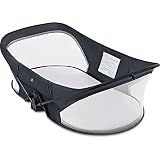 Soobaby Portable Travel Pod with Mosquito Net and Sunshade Canopy,Lightweight Washable,Gray