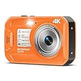 64MP 4K Underwater Autofocus 1250mAh 32GB Card, 16FT Waterproof Cameras, Floatable Digital Camera Underwater Camera for Snorkeling