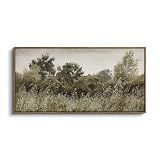 InSimSea Extra Large Framed Vintage Wall Art, Living Room Country Farmhouse Decor, Grassland Landscape Paintings, Canvas Prints, Retro Scenery Long Picture for Bedroom Above of Bed,20x40inch