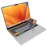 JCPal MacOS Shortcut Guide Keyboard Cover for Apple MacBook Pro 14 inch / 16 inch (M1–M5), MacBook Air 13 inch / 15 inch (M2–M5) and MacBook Neo (US–Layout)