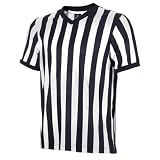 allentian Men Referee Shirt, Official Black & White Stripe Referee/Umpire Jersey – Pro-Style V-Neck Referee Uniform, Basketball, Football, Soccer (XL)