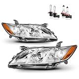 KarSpareHub Headlights Assembly for 2007-2009 Toyota Camry, Headlights Assemblies for 2007 2008 2009 Toyota Camry US Version Driver & Passenger Side