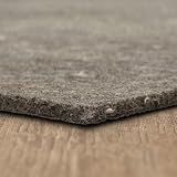 Mohawk Home Non Slip Rug Pad 8' x 10' - 3/8" Thick Felt + Latex Rubber Gripper - Dual Surface Cushion for Hardwood, Carpet, Tile Floors, Made in USA