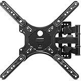 MOUNTUP Full Motion TV Wall Mount for Most 26-60 Inch TVs, Max VESA 400x400mm Wall Mount TV Bracket with Swivel Tilting Extension Level Adjustment for LED LCD Flat Curved TVs Up to 77 LBS, MU0018