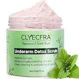Peppermint Underarm Detox Scrub,Armpit Detox For Women,Body Scrub & Detox Cleanse,Body Exfoliator Scrub For Deeply Cleanses,Exfoliates,Moisturizes&Relieves Odor,for Armpits,Elbows,Knee & Whole Body